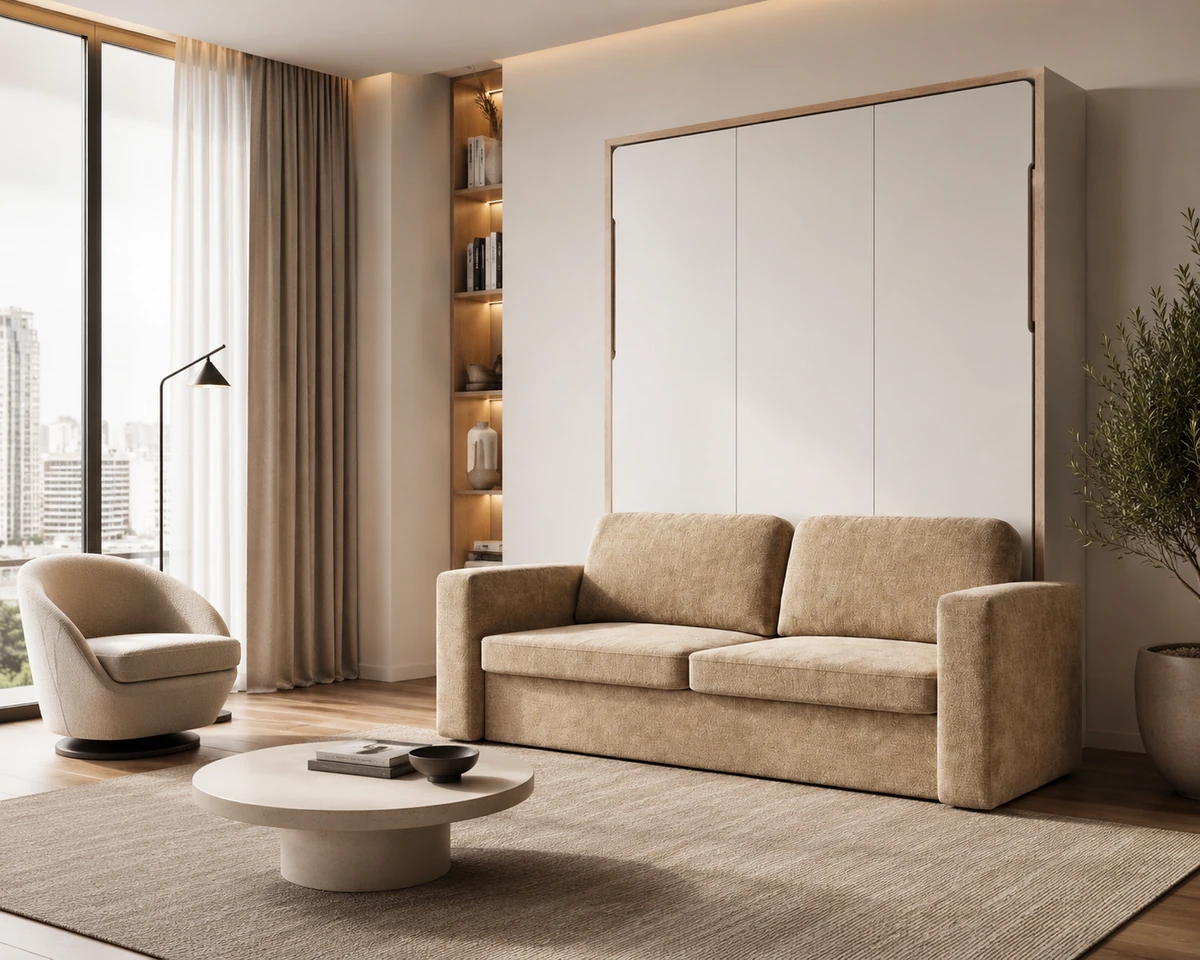Regatta Vertikal: Schrankbett mit Sofa